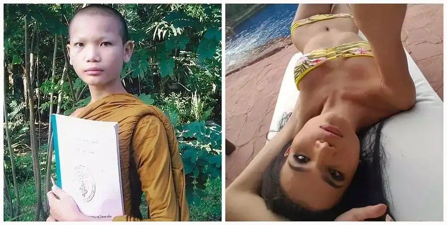 22-летняя девушка из Таиланда прошла путь от буддийского монаха до модели 5 0