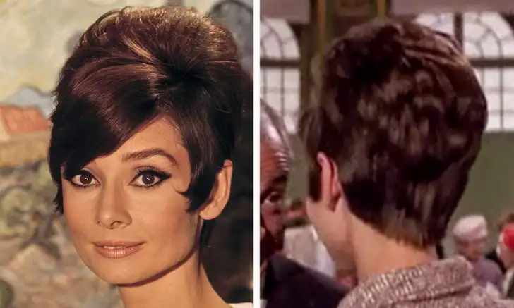 Одри Хепберн с ультракороткой стрижкой