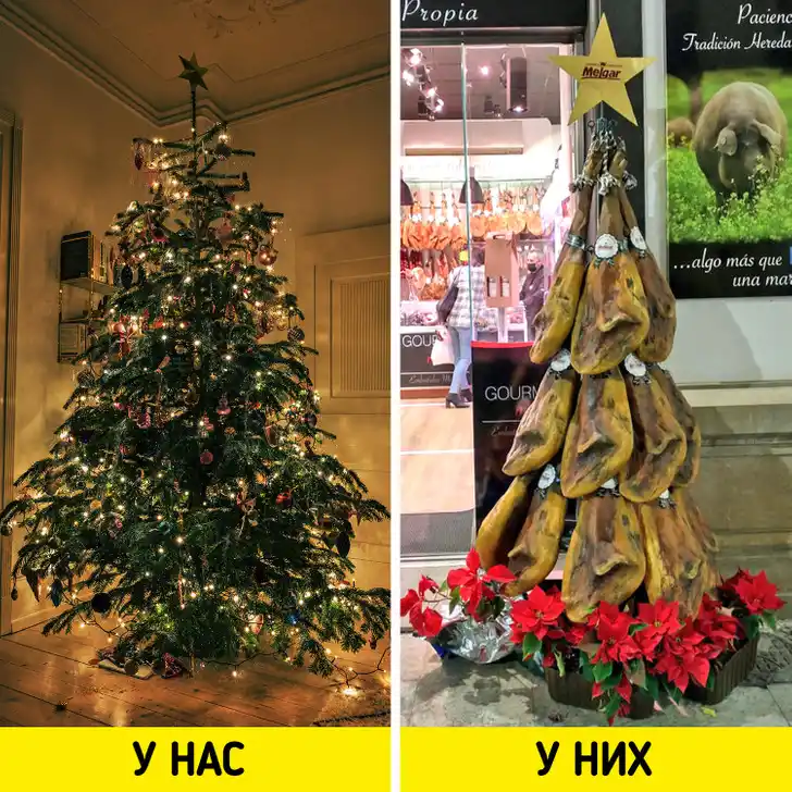 Елка из хамона