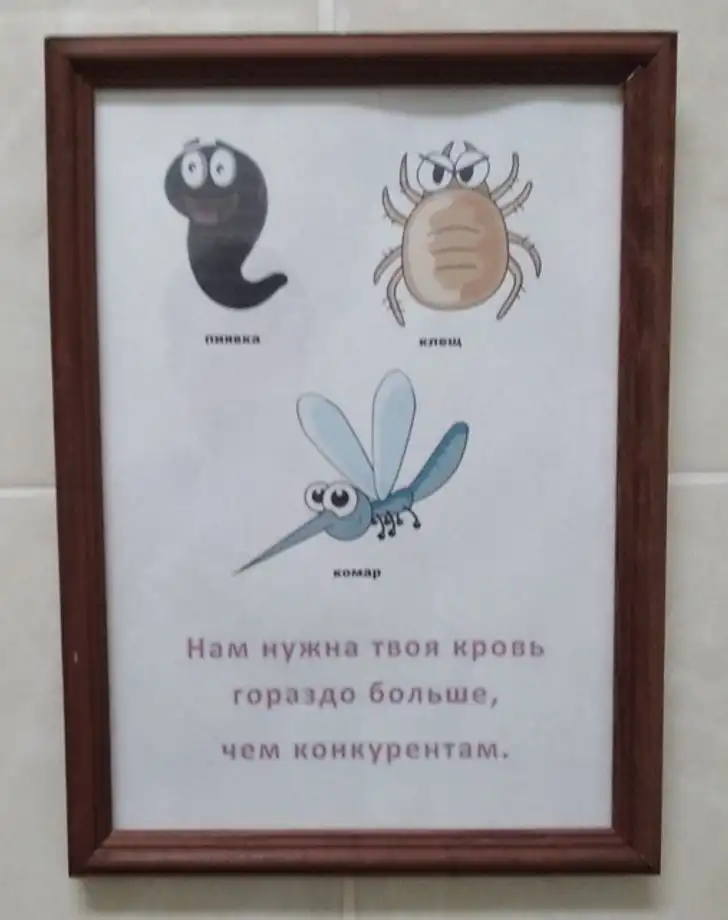 Неожиданное открытие: Интересный факт в туалете центра сдачи крови.