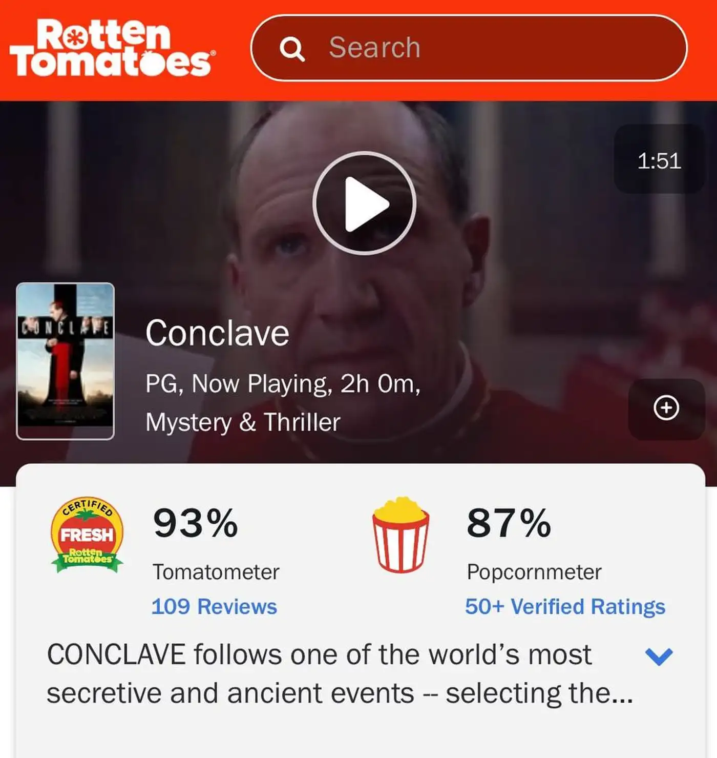 Рэйф Файнс в триллере «Конклав»