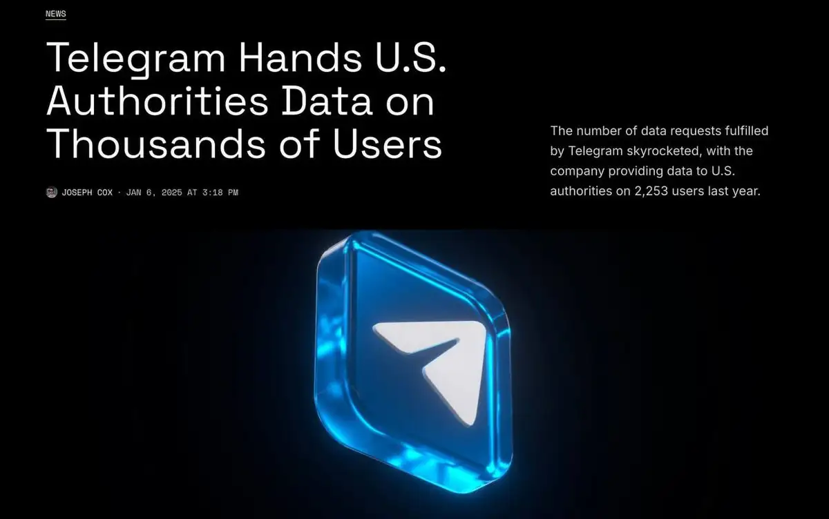 Telegram передал данные 2145 пользователей властям США после ареста Дурова – 404 Media