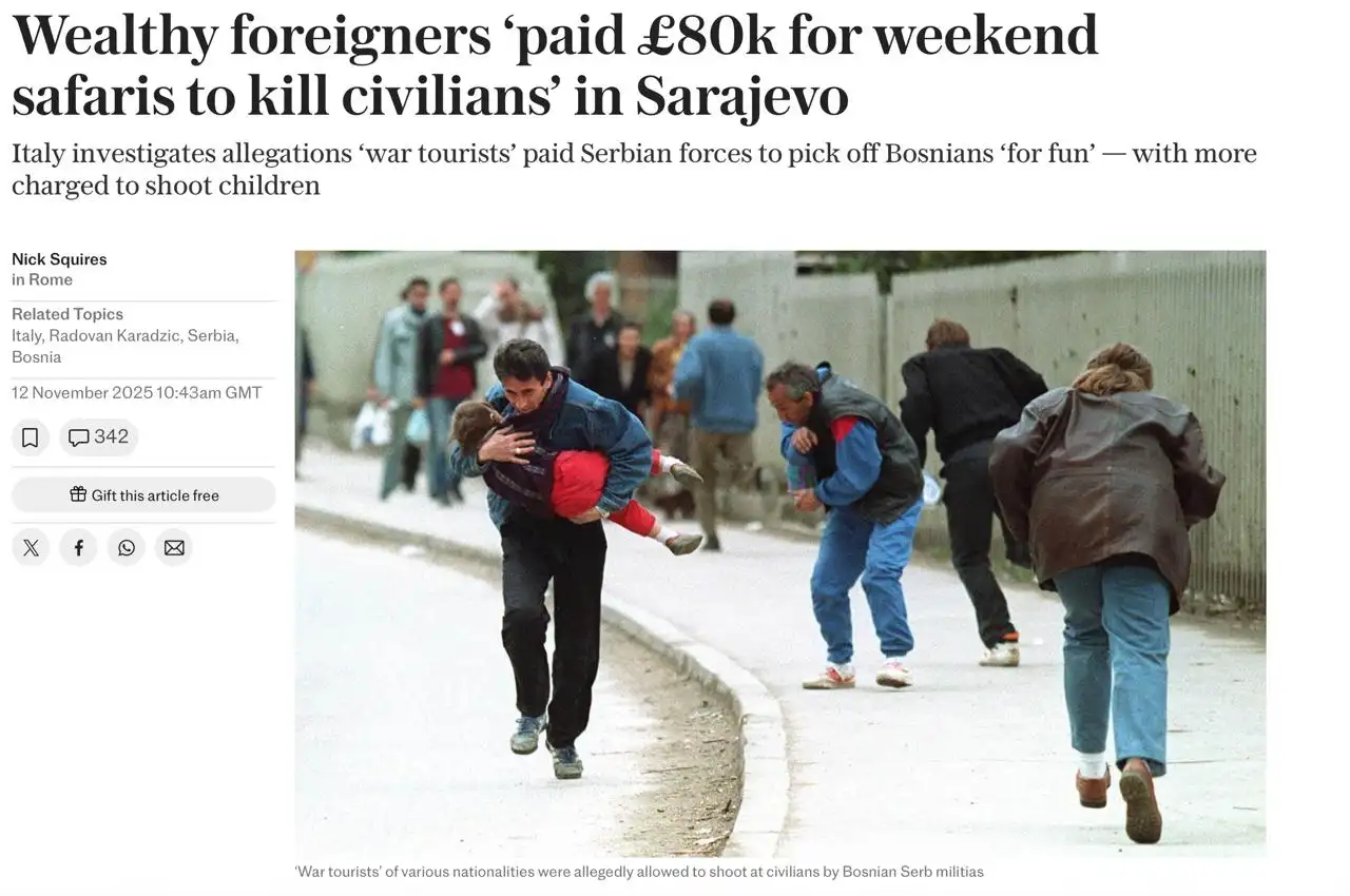 Иностранные богачи расстреливали мирных боснийцев во время войны ради развлечения — The Telegraph