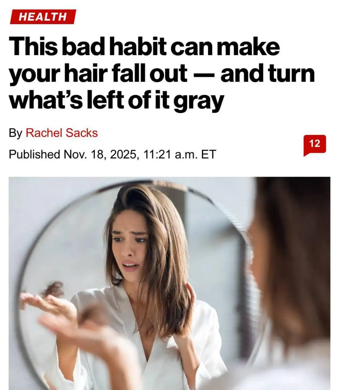 Курение не только бьёт по лёгким, но и ускоряет выпадение и поседение волос — The New York Post